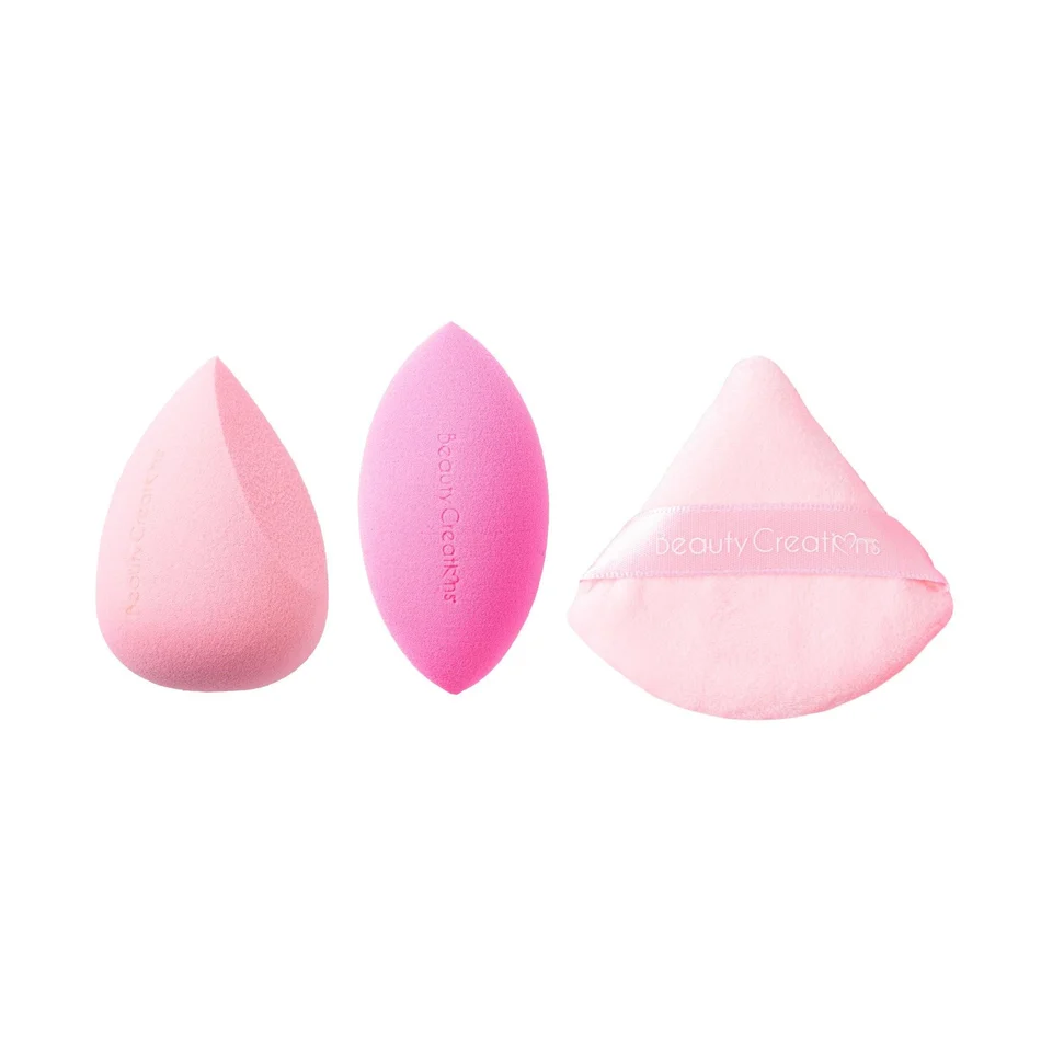 Trio de esponjas y puff Blend and Set