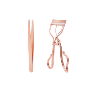 Set de rizador de pestañas y pinzas para cejas
